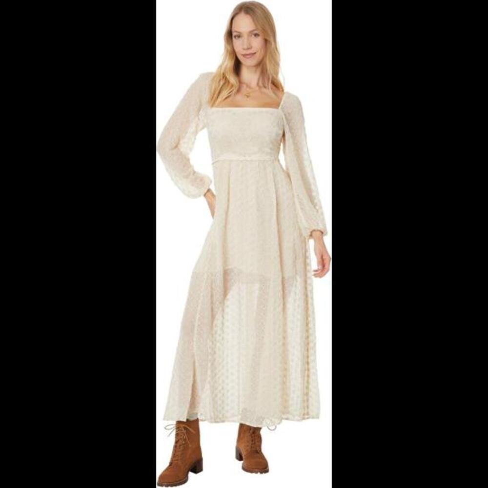 Free People Cream Maxi Dress